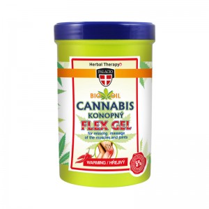 CANNABIS Flex šildantis masažinis gelis 380ml. 